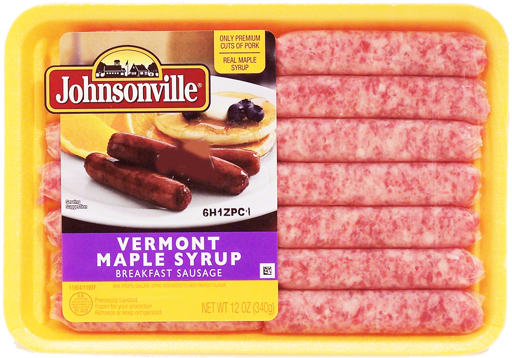 Johnsonville  breakfast sausage, vermont maple syrup Full-Size Picture